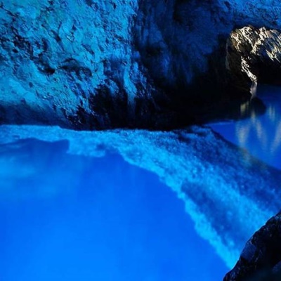Blue Cave Cave on Biševo island, Croatia.